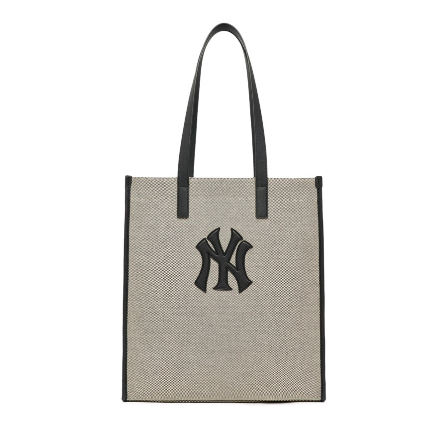 Túi MLB Basic Canvas Vertical Tote Bag New York Yankees Black ( 3AORM033N-50BKS ) - Chính Hãng