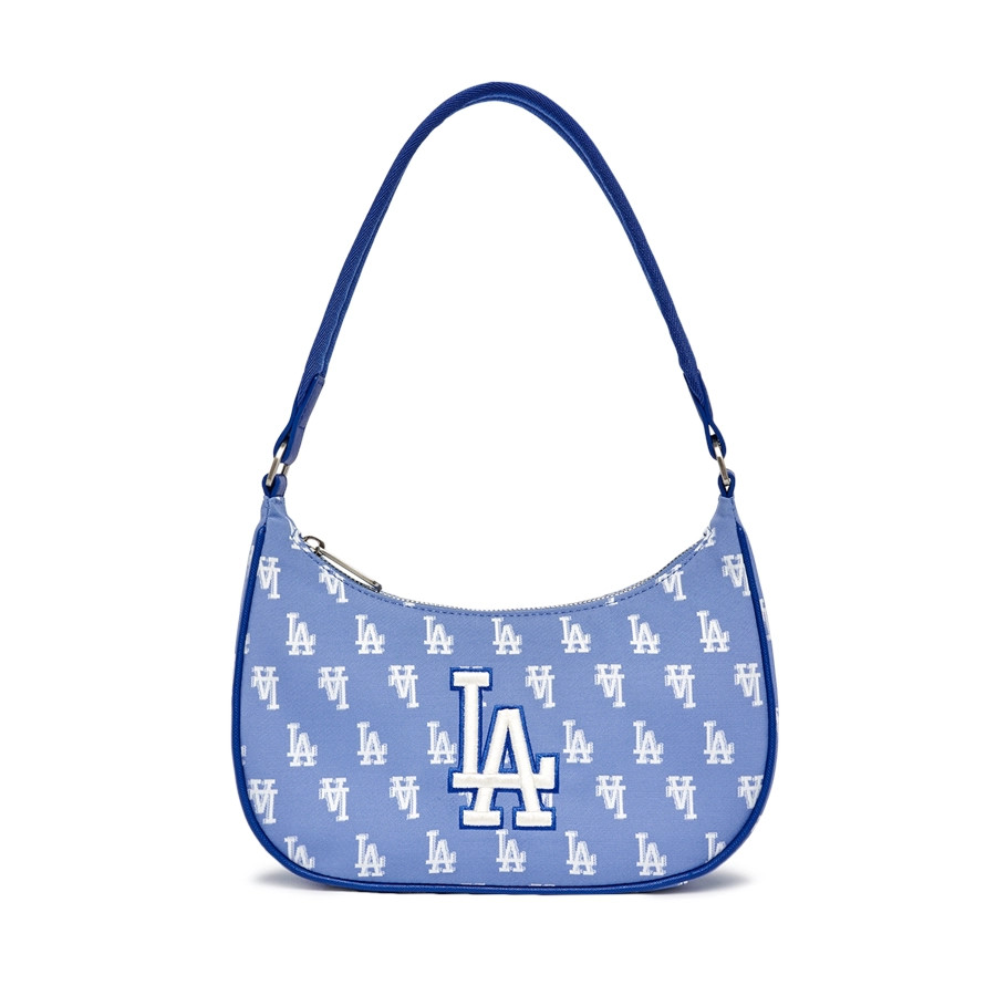Túi MLB Monogram Jacquard Shoulder Bag LA Dodgers L.Blue ( 3ABQS012N-07CBL ) - Chính Hãng