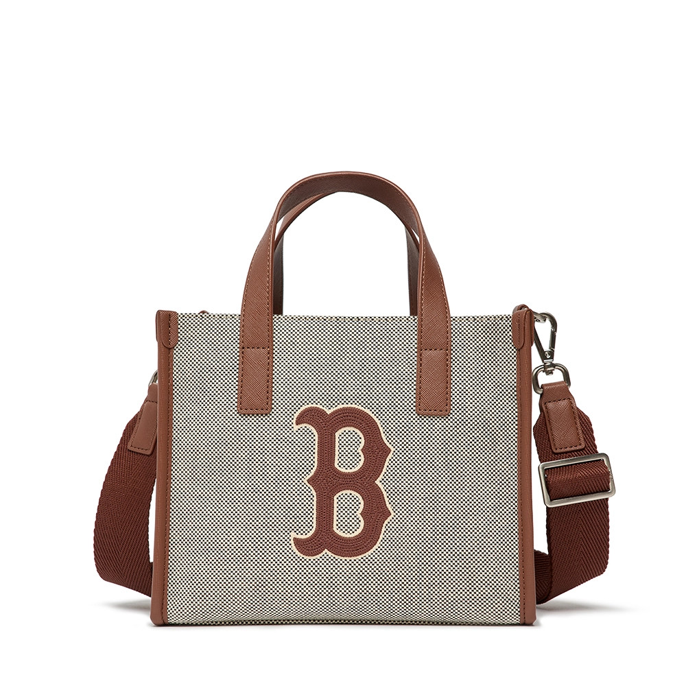 Túi MLB Basic Big-Logo Canvas Small Tote Bag Boston Red Sox D.Brown ( 3AORS062N-43BRD ) - Chính Hãng 