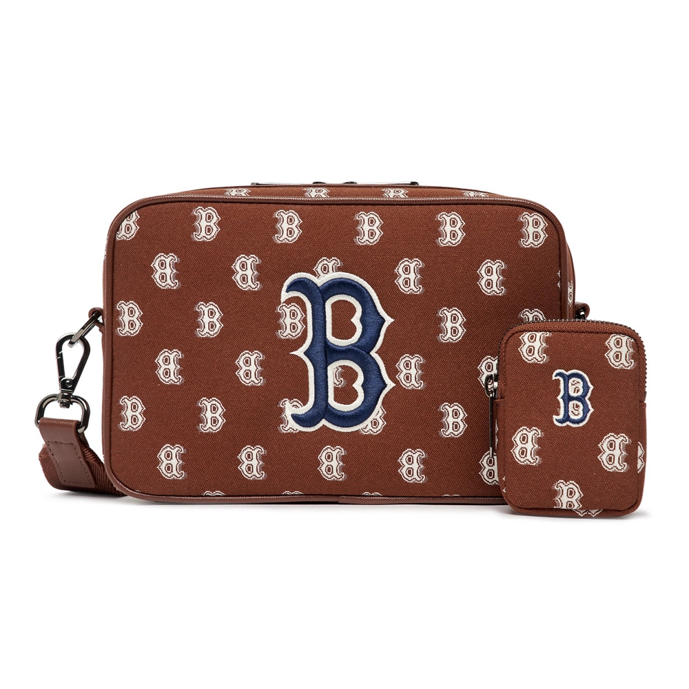 Túi MLB Classic Monogram Jacquard Cross Bag Boston Red Sox D.Brown ( 3ACRM012N-43BRD ) - Chính Hãng