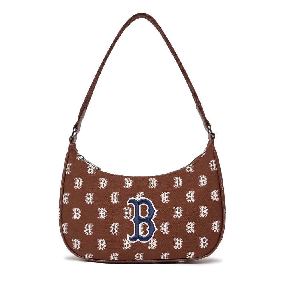 Túi MLB Classic Monogram Jacquard Hobo Bag Boston Red Sox D.Brown ( 3ABQS102N-43BRD ) - Chính Hãng 
