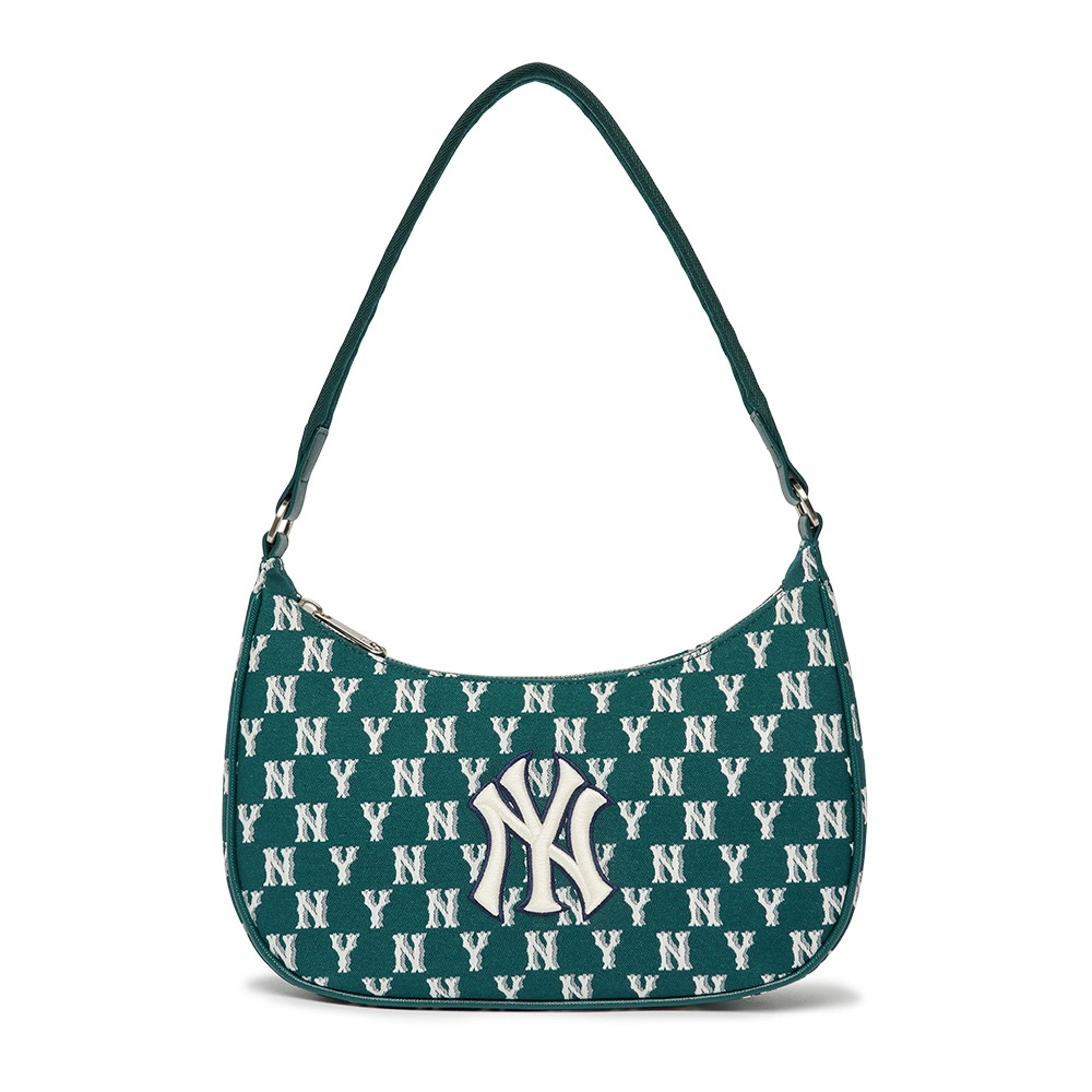 Túi MLB Classic Monogram Jacquard Hobo Bag New York Yankees D.Green ( 3ABQS102N-50GND ) - Chính Hãng 