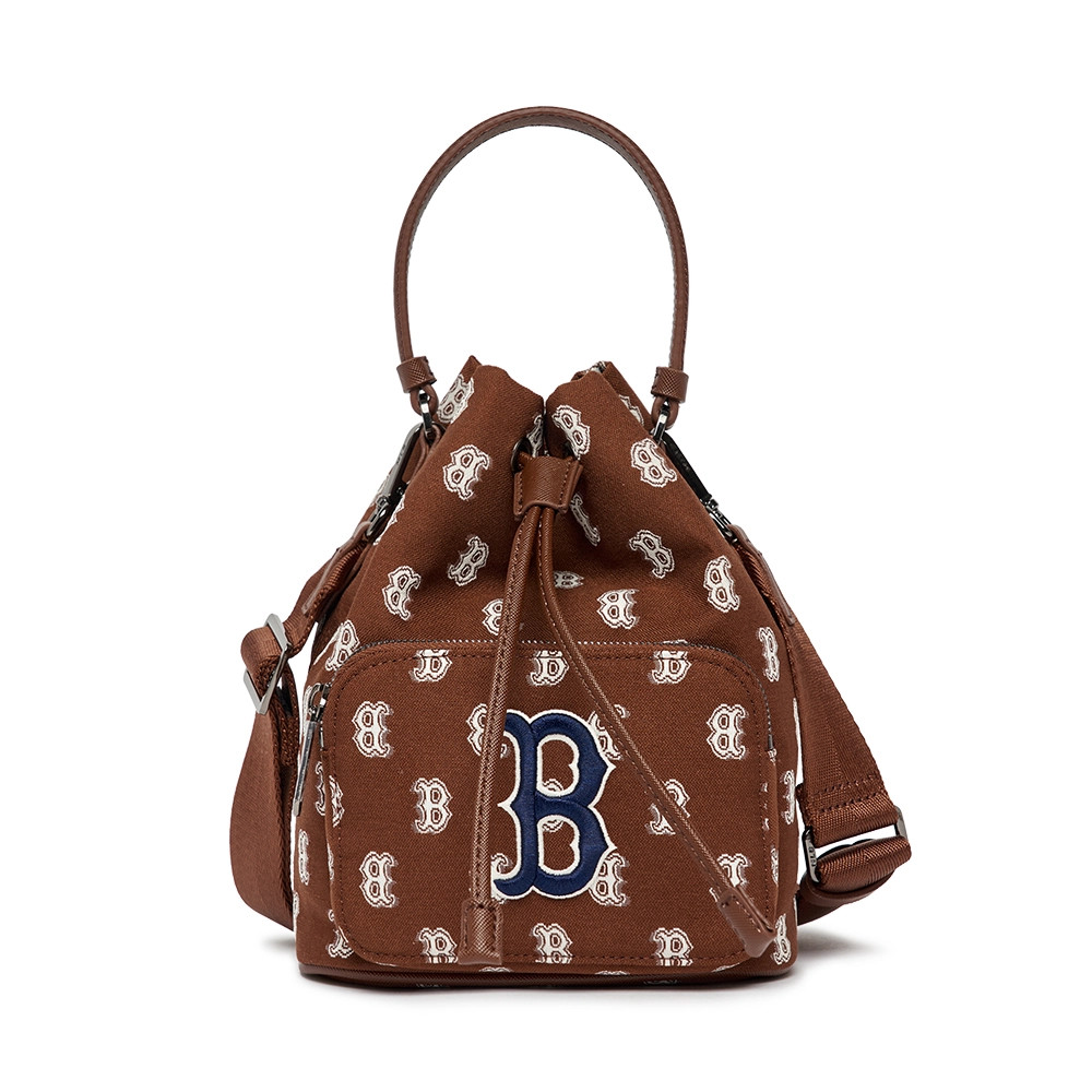 Túi MLB Monogram Bucket Bag Boston Red Sox D.Brown ( 3ABMS012N-43BRD ) - Chính Hãng 