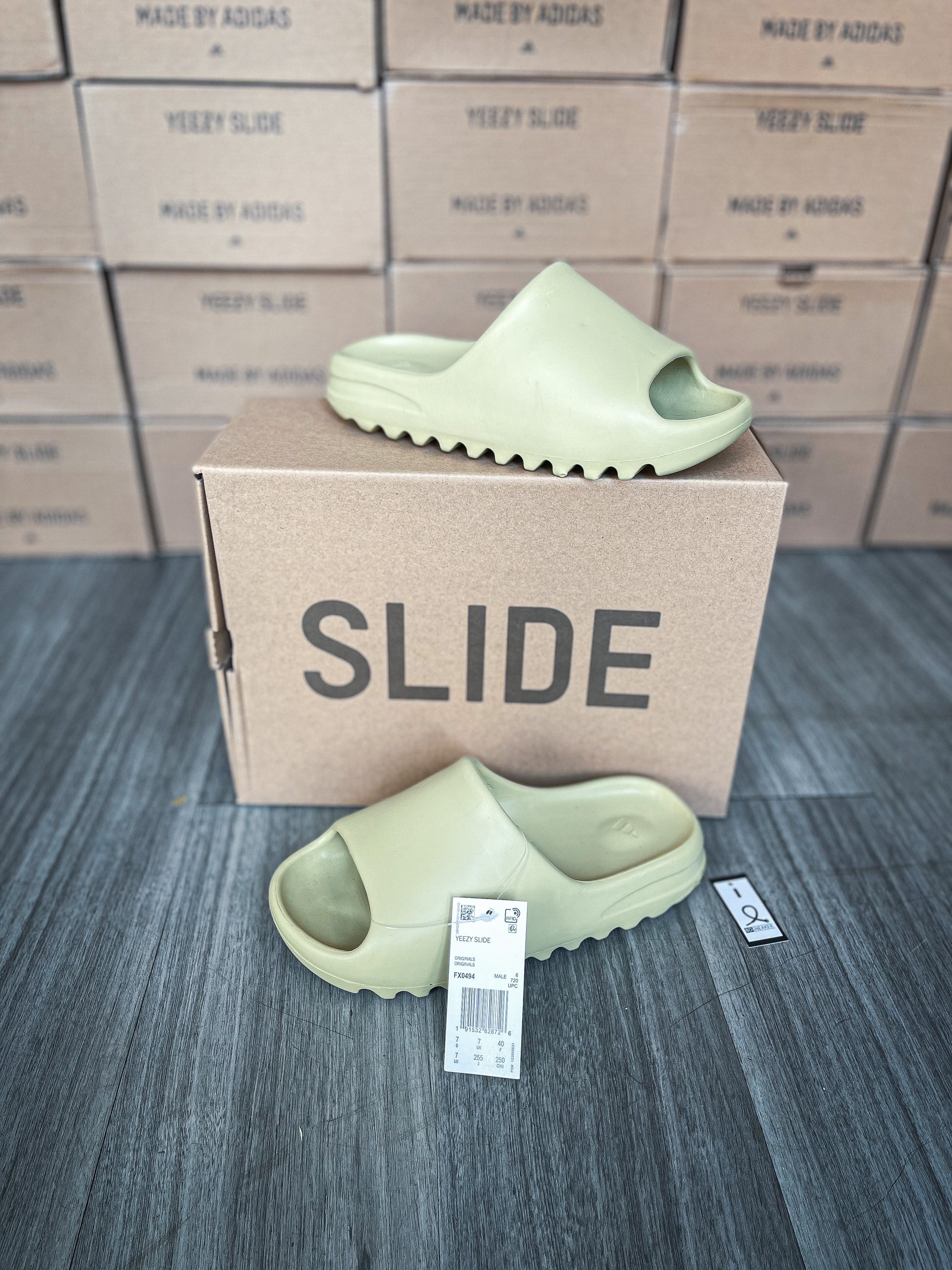 Dép Adidas Yeezy Slide Glow Green 1:1