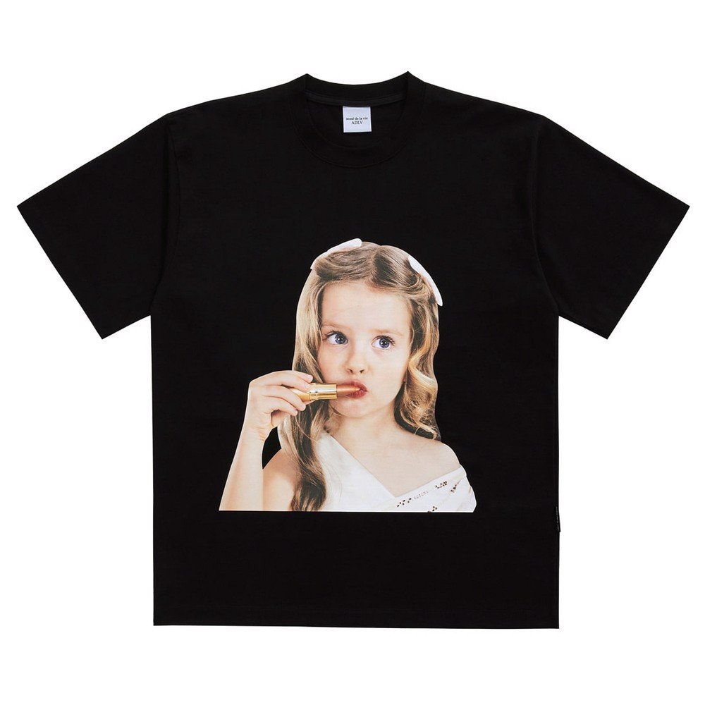 Áo ADLV Baby Face Short Sleeve T-Shirt Black Lipstick - Chính Hãng