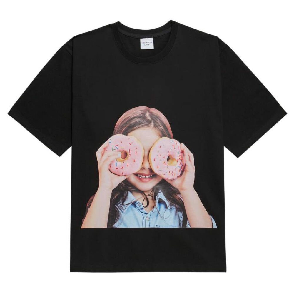 Áo ADLV Baby Face Short Sleeve T-Shirt Black Donut 3 - Chính Hãng